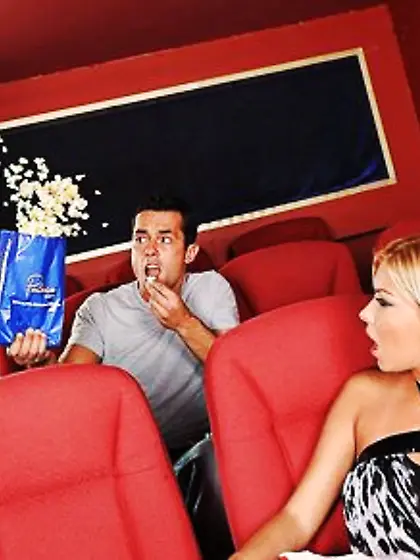 Stranger focuses on blonde chick’s sexy feet and initiates wild