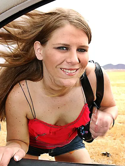 Megan Reece takes her sexy clothes off and gets banged hard by h