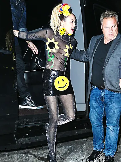 Miley Cyrus See Through Photos