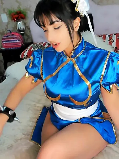 Asian brunet girl doggy fucked in the bedroom