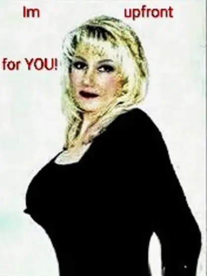 Buxom blonde Milf Liz.  iWould you grope and poke ?