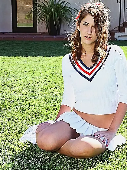 Big boobed brunette white