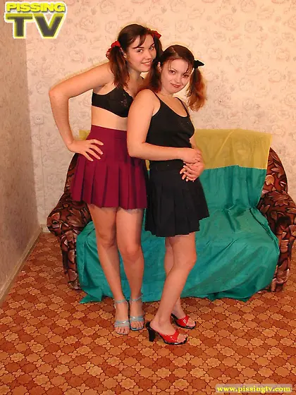 Drink pissing lesbian girls