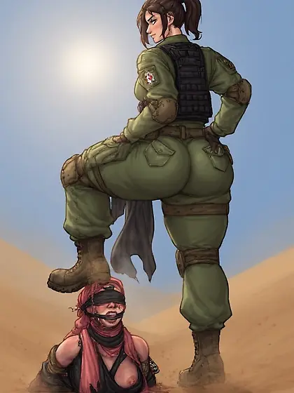 Thicc Israeli IDF Girl Steps On Buried Muslim Girl