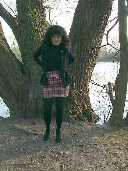 Cougar German Isabel from Europe Black Panties