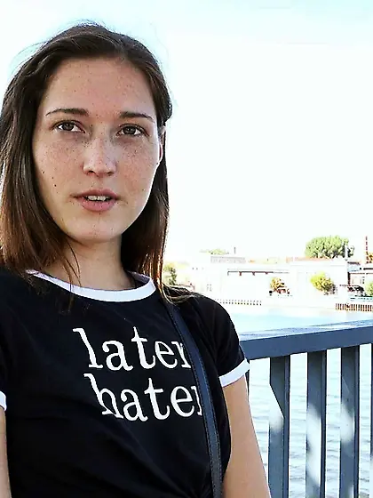 GERMAN SCOUT - Small Tits Fitness Model Mina K