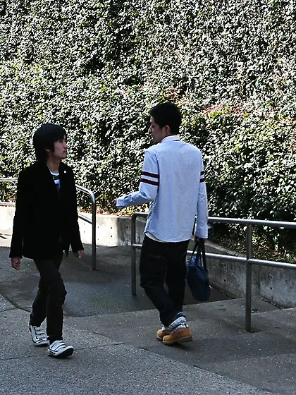 Handsome japanese black jacket