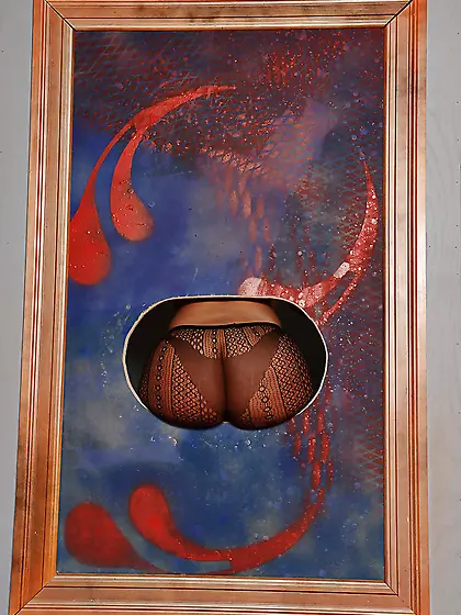 Female has fun on all cylinders exposing big rear as a masterpie