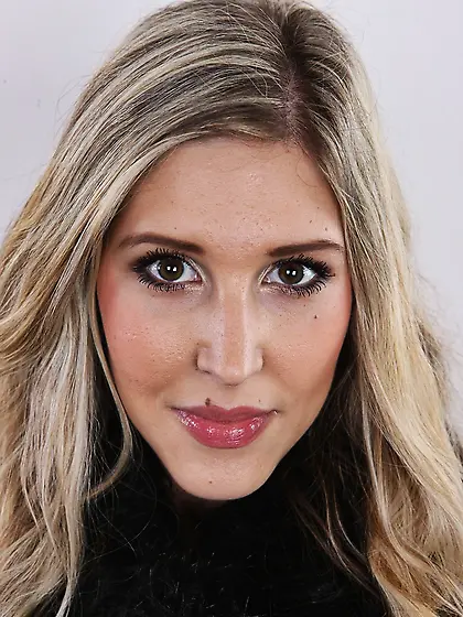 Hot tall blonde enticing