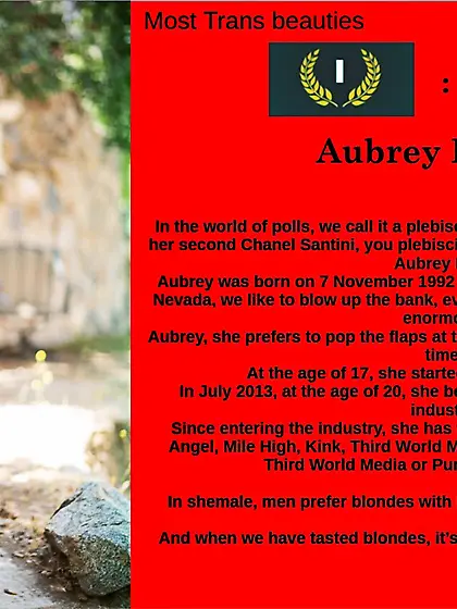 1st Pornstars Category : Aubrey