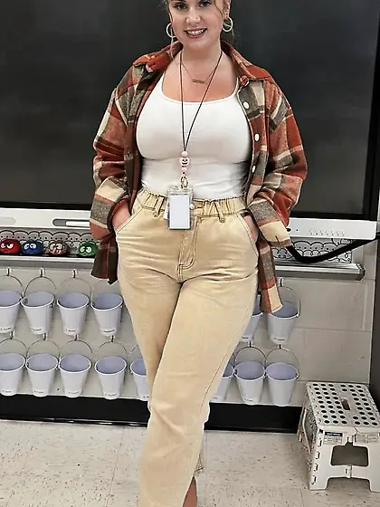 Tara Curly haired natural PAWG Teacher JERK HARD