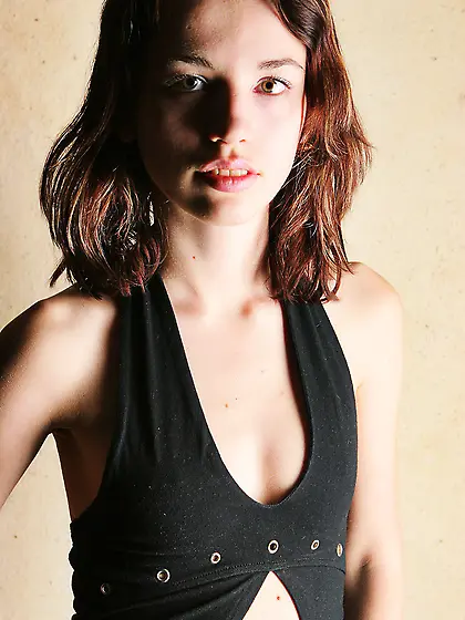 Natalia B strips her classy black outfit off and teases us in se