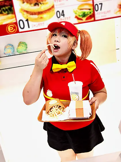 Offering her meaty udders