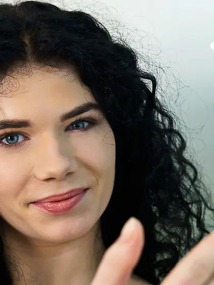 New russian brunette