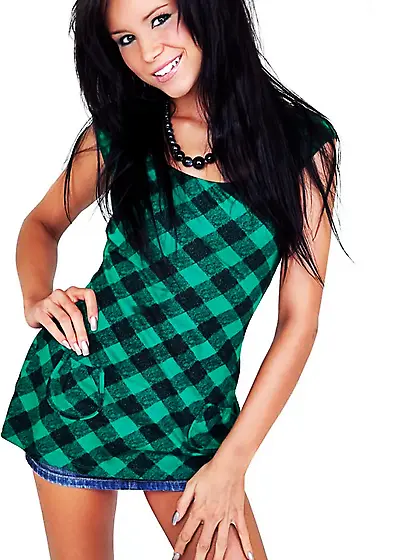 A tight fitting cute dress is making Tanner Mayes super sexy as