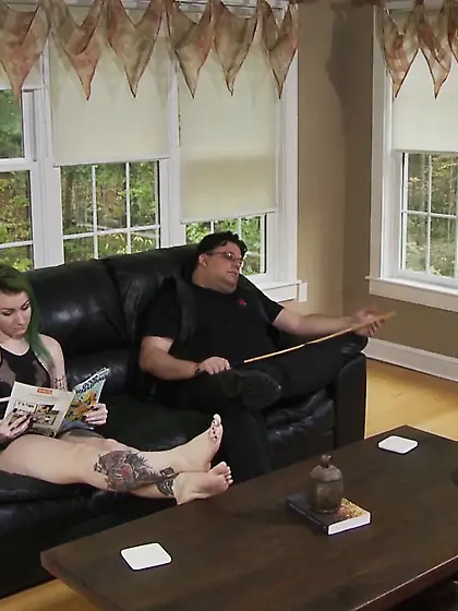 Hot redhead brunette bondage