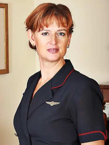 Uniform pussy spread