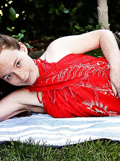 American small tits redhead mom