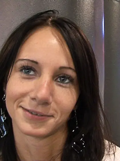 Brunette babe met airport