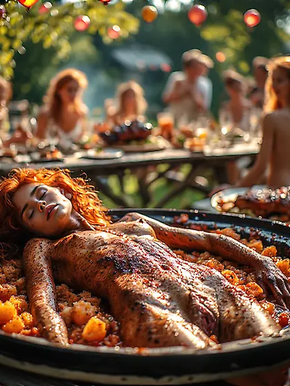 Tanja's controversial barbecue