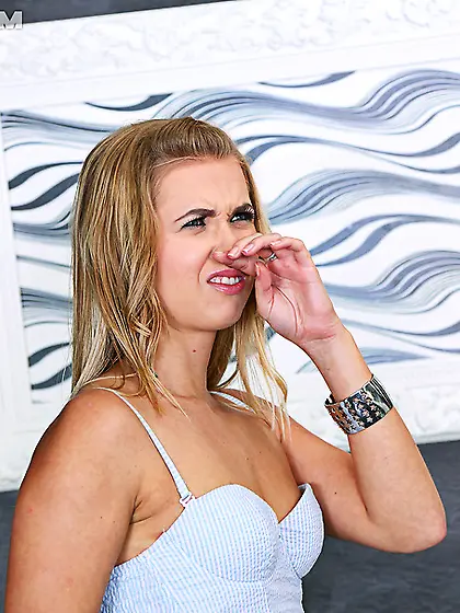 Lovely teen blondie high