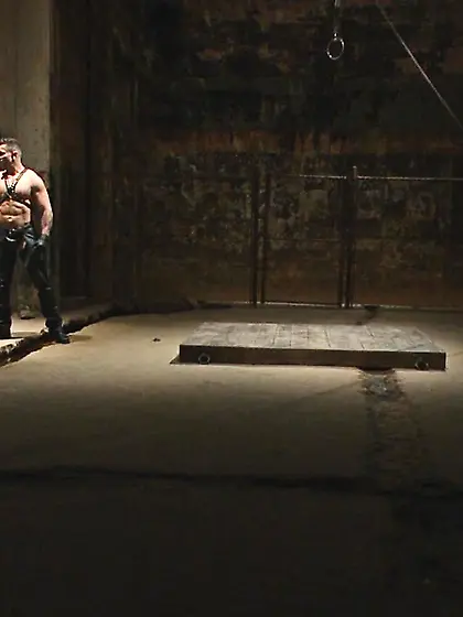 Blond lad tortured pins