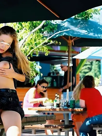 Mare Nasson gorgeous blonde public flasher 3