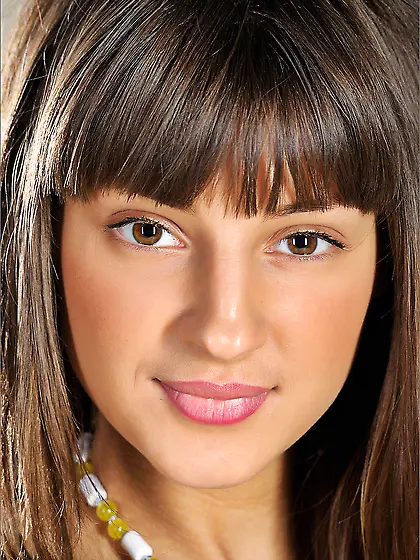 Young hot babe Melena A shows her posing skills during nude phot