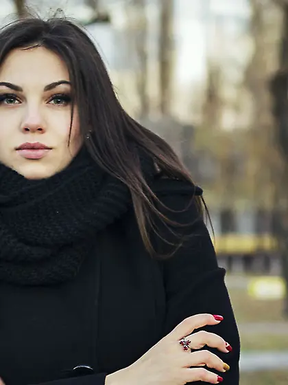 White teen black hair