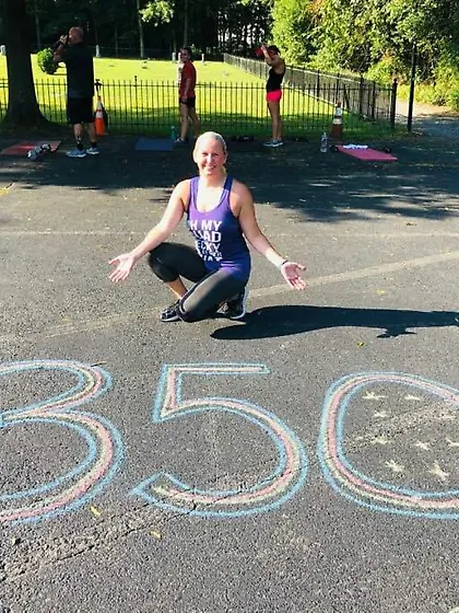 Abigail shows off a pretty bra and prettier tits