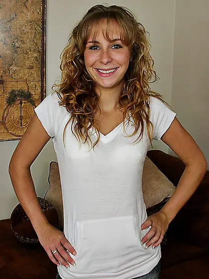 Petite Laila Mason undresses then jerks cock by pool