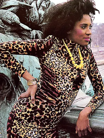 Hairy black seventies lady