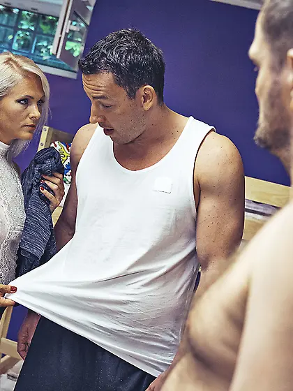 Kathy Anderson sucks and rides big cock with relish