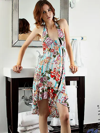 Small titted redhead girl Jay Taylor vibrates her pussy with her