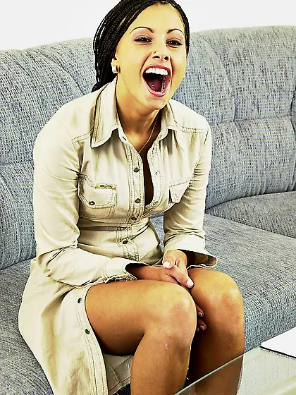 Good looking chick Anetta Keys slowly undresses and shows us her