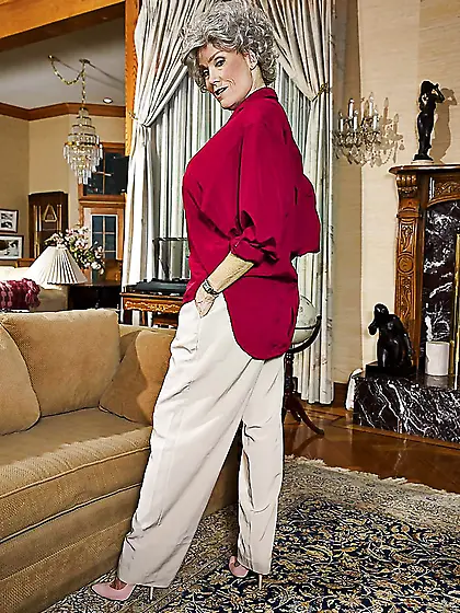 Stripping mature granny