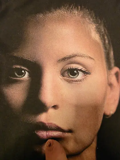 Printed tributed Girls face