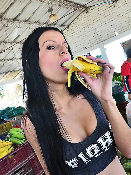 Kathy Lopera strips and teases slim hot body for Charles Gomez