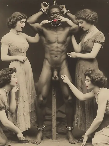 Black Slave Auction - Inspection