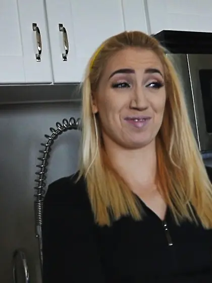 Blonde teen doggy style