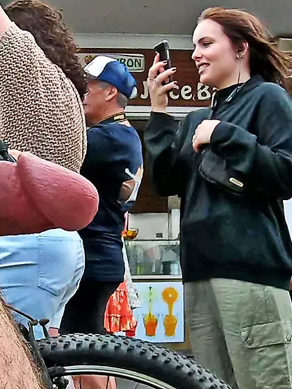 WNBR Byron Bay erection flasher on the street