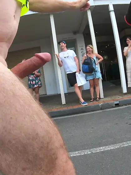 WNBR Byron Bay public erection flash happy women