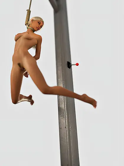 Young girl hanged - punish,  misogyny,  bdsm,  tied