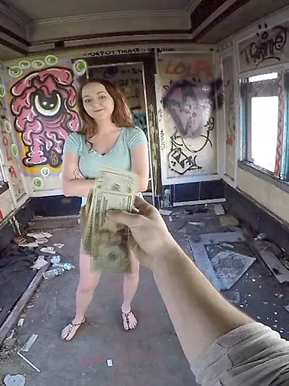 Passionate young redhead Leigh Rose sucks and rides a hard boner