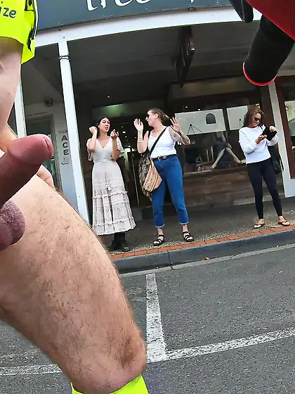 WNBR Byron Bay public erection flash happy women