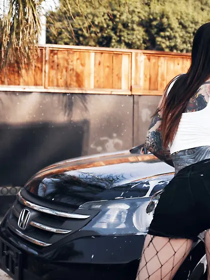 Rocky Emerson gets fucked through the hole in her fishnet tights