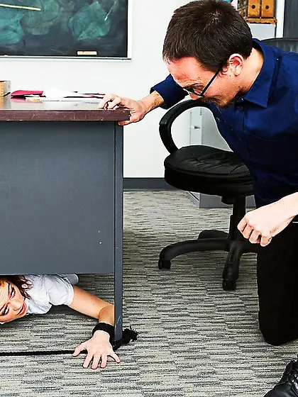 Bullied red head pink