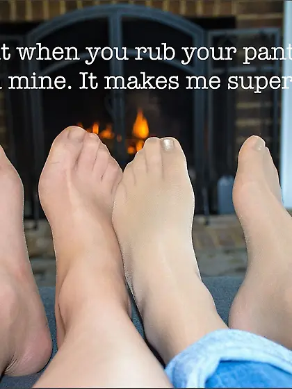 Pantyhose,  stockings,  and Bondage Captions