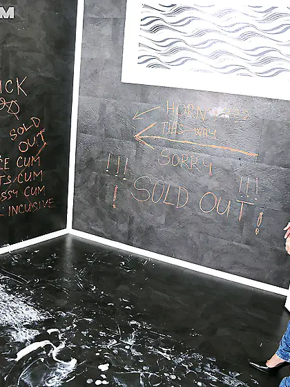 Busty ponytailed brunette high