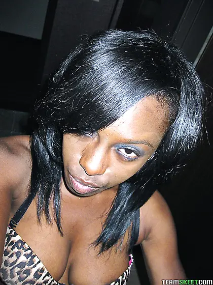 Black whore Jelly Sweets films her naked body to tease her bf